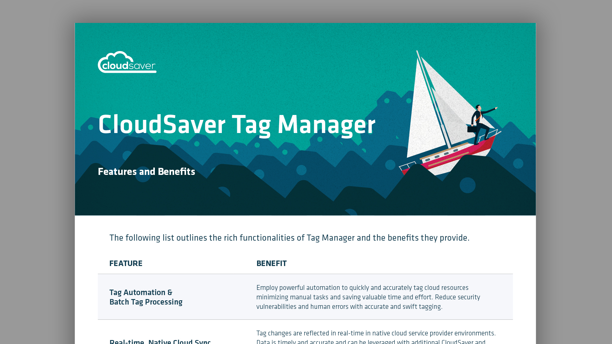 Cloudsaver – Tag Manager Features & Benefits