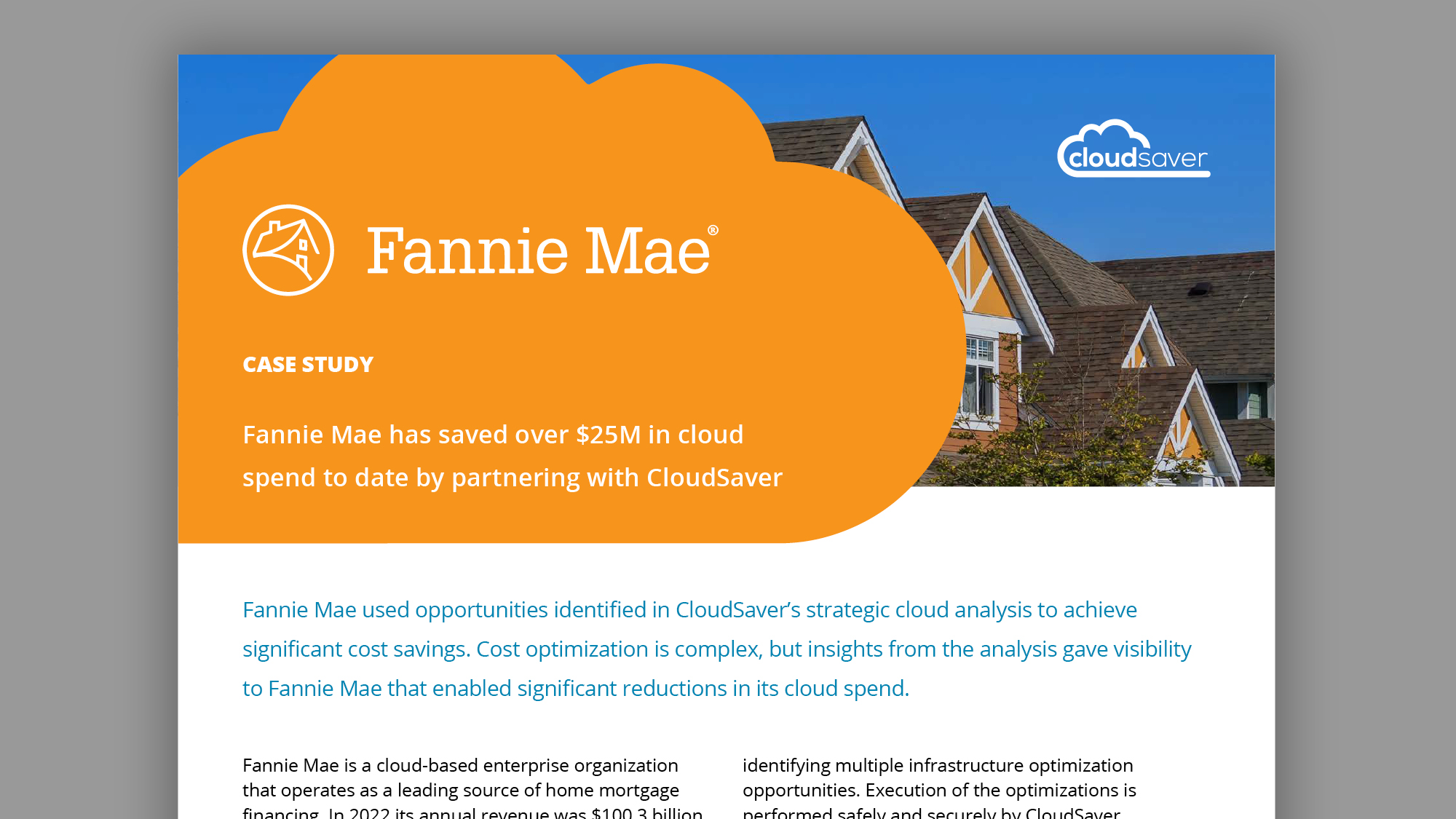 Fannie Mae Cloud Managed Services Case Study